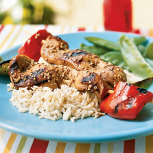 Chicken Skewers with Soy-Mirin Marinade A