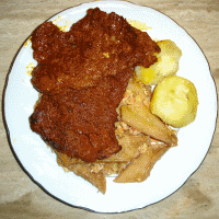 Carne asada con ají